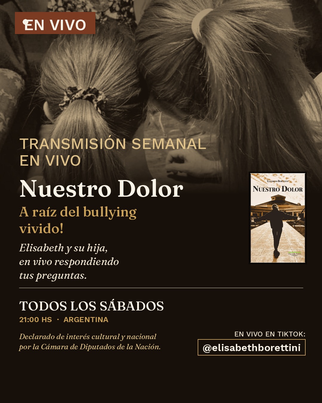En vivo el sábado 5 de septiembre — dejá tu pregunta